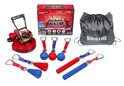 Slackers Slack Line Slackline Obstacle Grip Ninja Warrior Training NEW ...