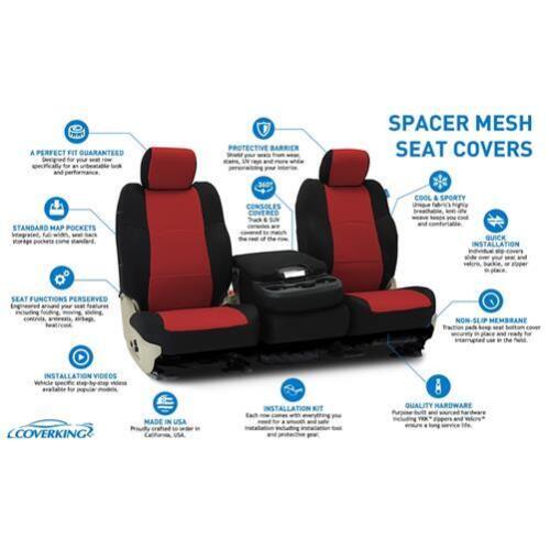 Coverking Custom Front Row Seat Covers Spacer Mesh - Choose Color - Bild 2 von 7