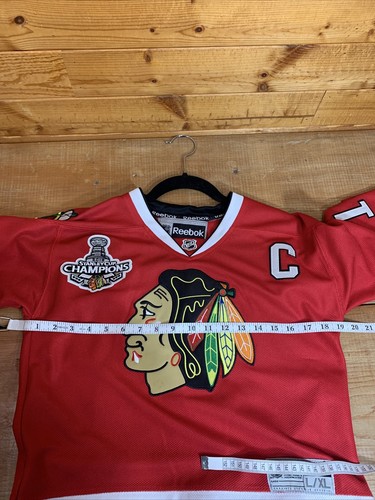 Jonathan Toews #19 Chicago Blackhawks Stanley Cup Champions Trikot Gr. Jugend L/XL - Bild 15 von 16
