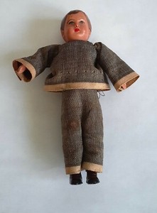 Antique Miniature Celluloid Boy Doll