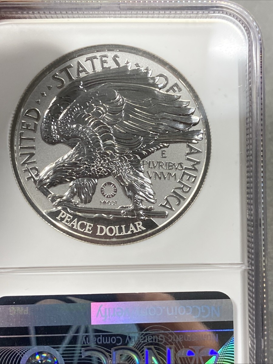記念銀貨　完未使用 1921-2021 Smithsonian 2oz Silver Peace Dollar 100th Anniversary