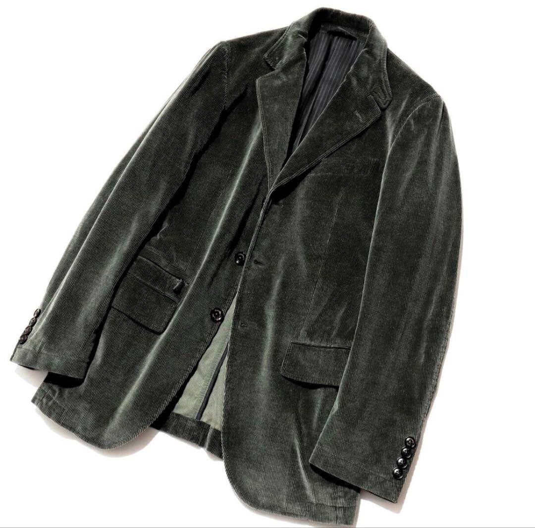 Ermenegildo Zegna CASHCO Cashmere Cotton Jacket Corduroy Green