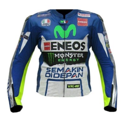 Yamaha Motorcycle Leather Jacket Genuine Leather Motorbike Racing Sports Jacket