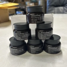 6 Innisfree Pore Clearing Clay Mask W/ Super Volcanic Clusters • 0.67 Fl Oz