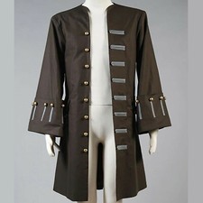 Men's Pirates Of The Caribbean Captain Jack Sparrow Jacket Coat