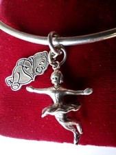 "WINNIE THE POOH" DISNEY VAN DELL Vintage STERLING SILVER CHARM  BRACELET