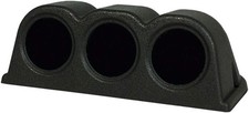 Universal Black Triple Gauge Console Dashboard Pod - Fits Any Make/Model - AB...