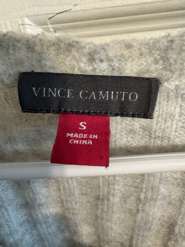 vince camuto Women’s Small V-neck Sweater Gray - Picture 2 of 5