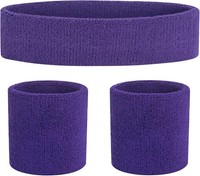 Gestreiftes SchweißBand-Set Sport-Stirnband-Armband-Set
