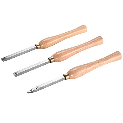 VEVOR Lathe Chisel Set 3PCS Wood Working Turning Tools Carbide Steel Toolbox - Picture 11 of 12