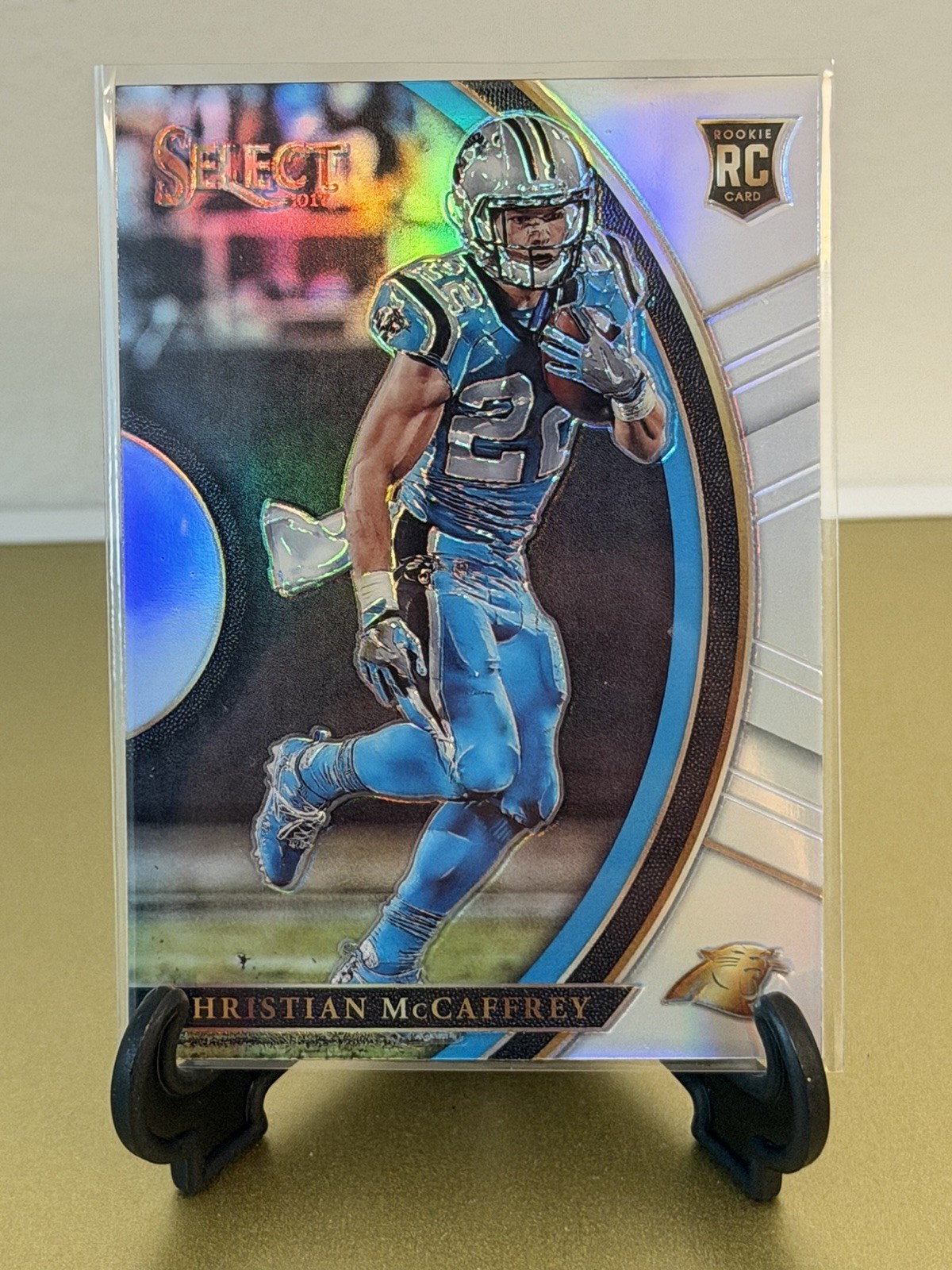 2017 Panini Select Concourse Christian McCaffrey #74 Silver Prizm Refractor RC