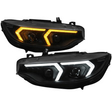 Xenon Scheinwerfer Set in schwarz f�r BMW 4er F32/F33 2013-2017 mit LED-DRL