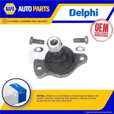 Ball Joint fits RENAULT TRAFIC 2.1D Lower 80 to 97 Suspension Delphi 7701461667