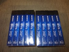 10x Sony T-120 6 Hrs VHS VCR Tapes Blank Premium Grade Sealed New TWO 5 packs
