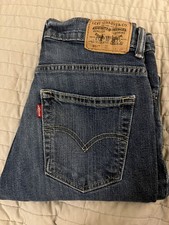 LEVI'S Original Whiskered 511 Slim Fit 16 Regular Denim Jeans Size 28x28 VGUC