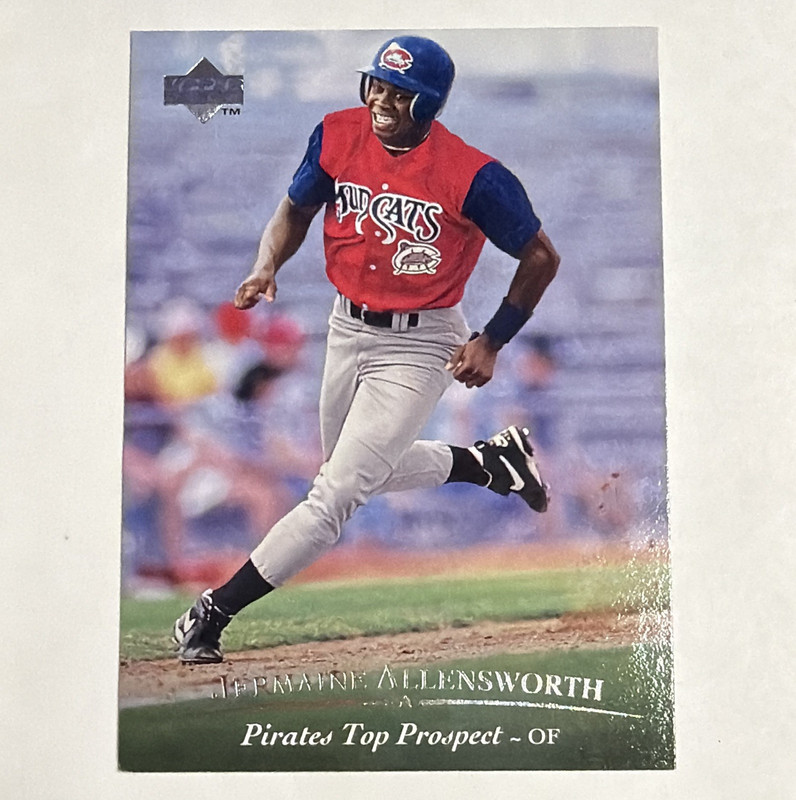Upper Deck 1995 MiLB Top Prospect Jermaine Allensworth #122 Carolina Mudcats