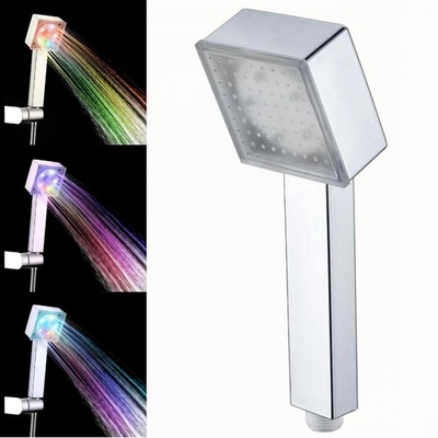 #ad #ad Square Shower Head with Handheld Automatically Color Changing High Pressure S... $28.70