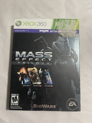Mass Effect Trilogy Xbox 360 Complete 5 Disc Set Tested Working w Slipcover
