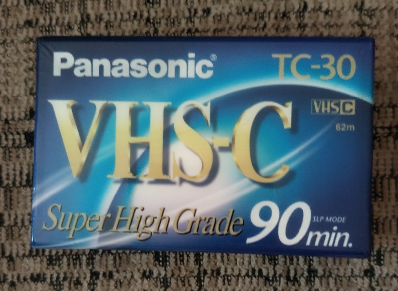 Panasonic TC-30 VHS-C Video Cassette Tape Super High Grade 90 Minute NEW