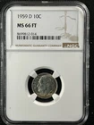 1959-D  FB 10C  Roosevelt Dime NGC MS66FT   8699812-014