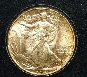 *1945-P Walking Liberty Half Dollar UNC BU Condition