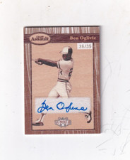 2025 BEN OGLIVIE LEAF LUMBER GRAIN ASSAULT AUTOGRAPH 26/35 MILWAUKEE BREWERS