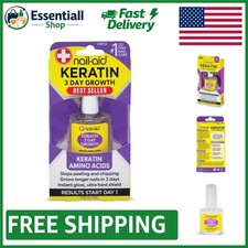 Keratin 3 Day Growth Nail Strengthener - Clear, Non-Toxic, Quick-Dry Formula