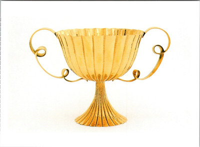Josef Hoffmann Wiener Werkstätte Postcard   Brass Centerpiece Bowl c.1924 25