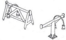 Details West 452 HO Scale MU Cables W/2 Types Stands Set