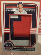 2025 Stars And Stripes Tyler Bremner /53 Patch California Angels 1st Round Pick