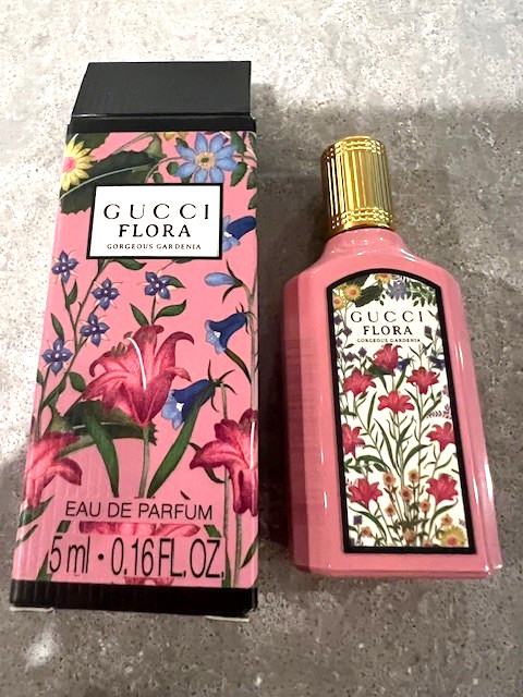 GUCCI FLORA GORGEOUS GARDENIA Eau De Parfum 0.16 fl oz Mini NIB Free Shipping