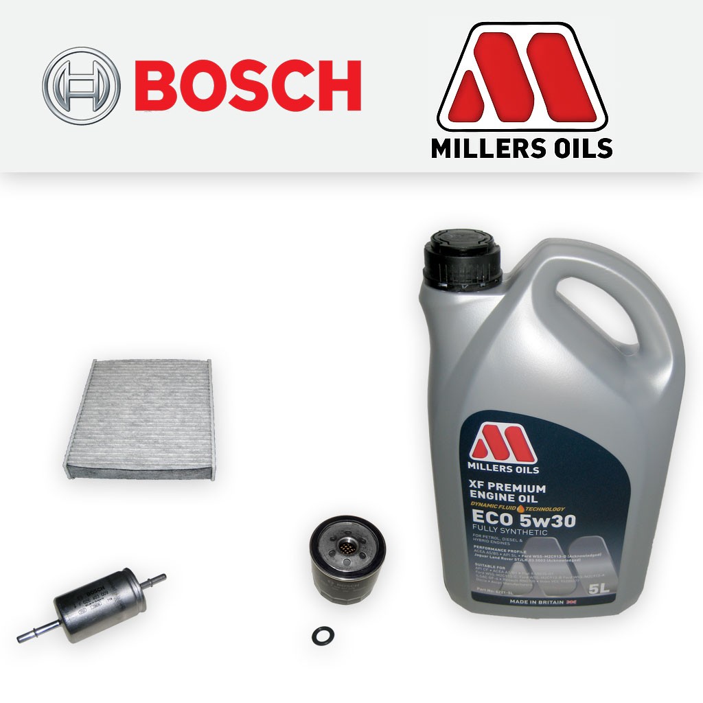 SERVICE KIT for VOLVO C30 1.6 OIL FUEL CABIN FILTERS +ECO OIL (2006-2012)