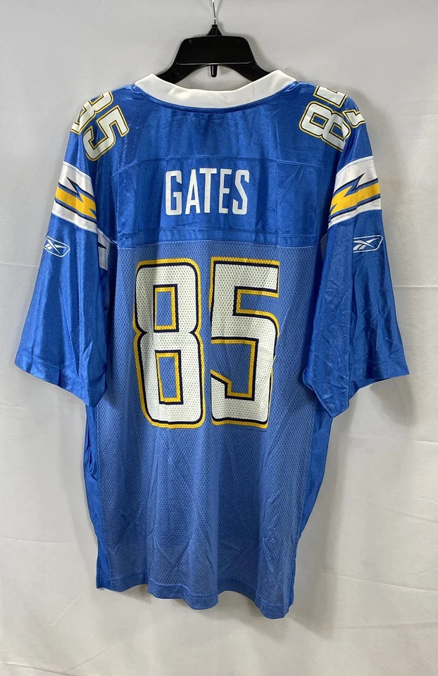 Camiseta deportiva Reebok Chargers para hombre azul Antonio Gates #85 talla M Foto 2 de 4