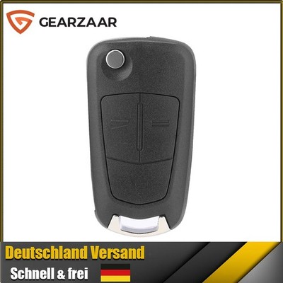 Car Key Shell Black Key Case für Opel Tigra Key Replacement Housing
