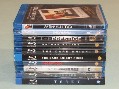 10 Blu-Ray Lot: CHRISTOPHER NOLAN Collection (10 films from MEMENTO to TENET)