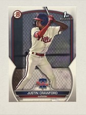 2023 1st Bowman Paper Justin Crawford Philadelphia Phillies