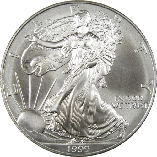 1999 American Silver Eagle Uncirculated Bullion $1 Coin