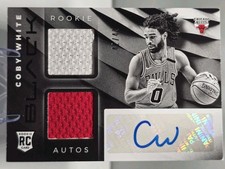 2019-20 Panini Black Rookie Patch Auto /49 - Coby White #RVM-CW