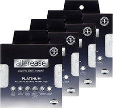 Allerease Platinum Allergy Pillow Protector Standard/Queen 4Pack