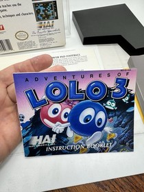 Adventures of Lolo 3 NES Nintendo Completo En Caja + P&oacute;ster y Tarjeta Reg &iexcl;Gran Forma!