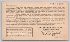 Bellcrest Co Household Necessities Furnishings Cincinnati Ohio OH 1930 Postcard