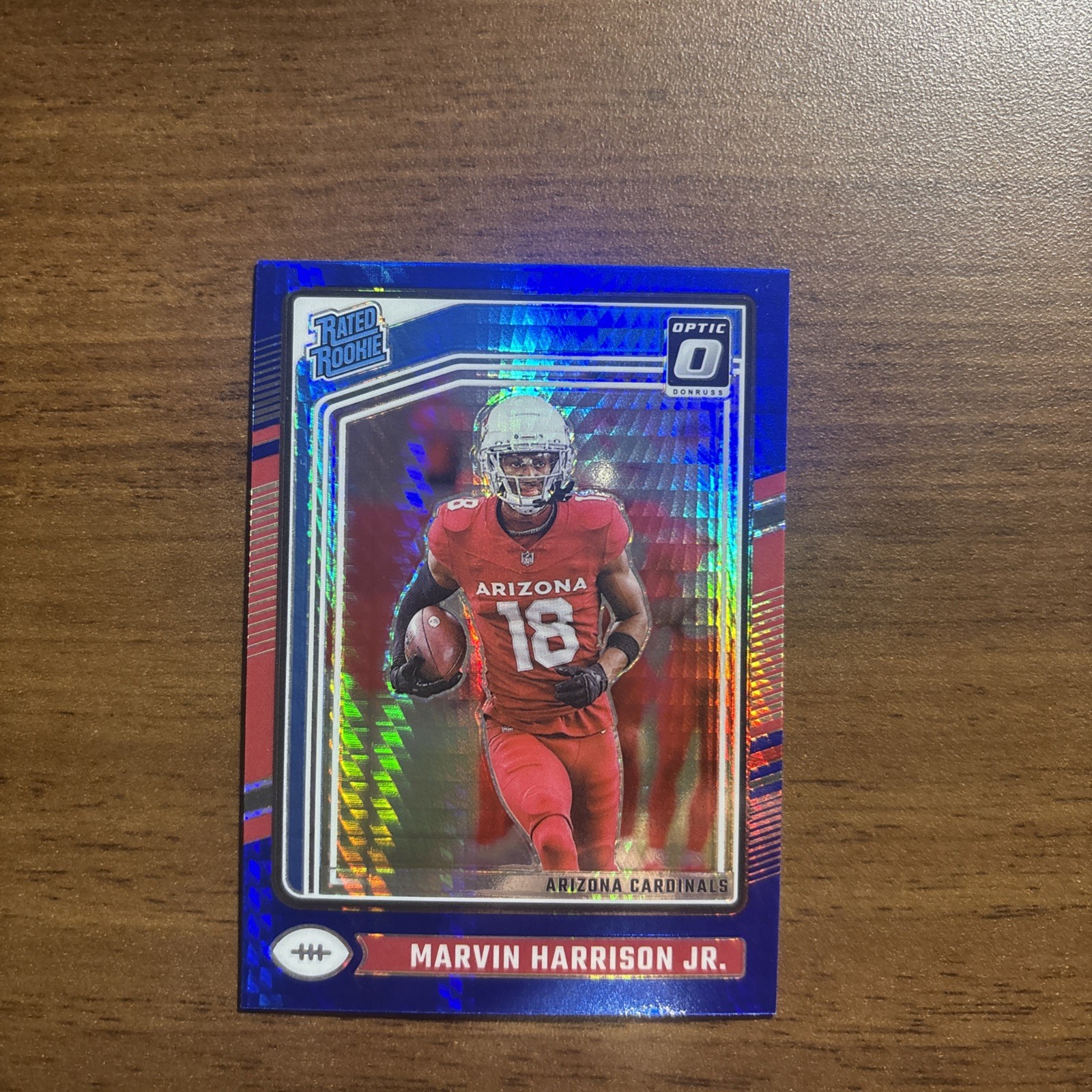 2024 Panini Optic - Rated Rookie Marvin Harrison Jr. #276 Blue Hyper Prizm (RC)