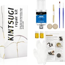 Kintsugi Repair Kit Gold, Japanese Kintsugi Kit to Improve Your Ceramic, Repair