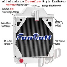 3 Row Radiator Fit Case 430CK 480B 480CK 530CK 580B 580CK 580BCK A39344 A35604