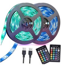 USB LED Strip Lights 13.2ft, USB Powered LED Light RGB-13.2 ft/4 m USB Powered 