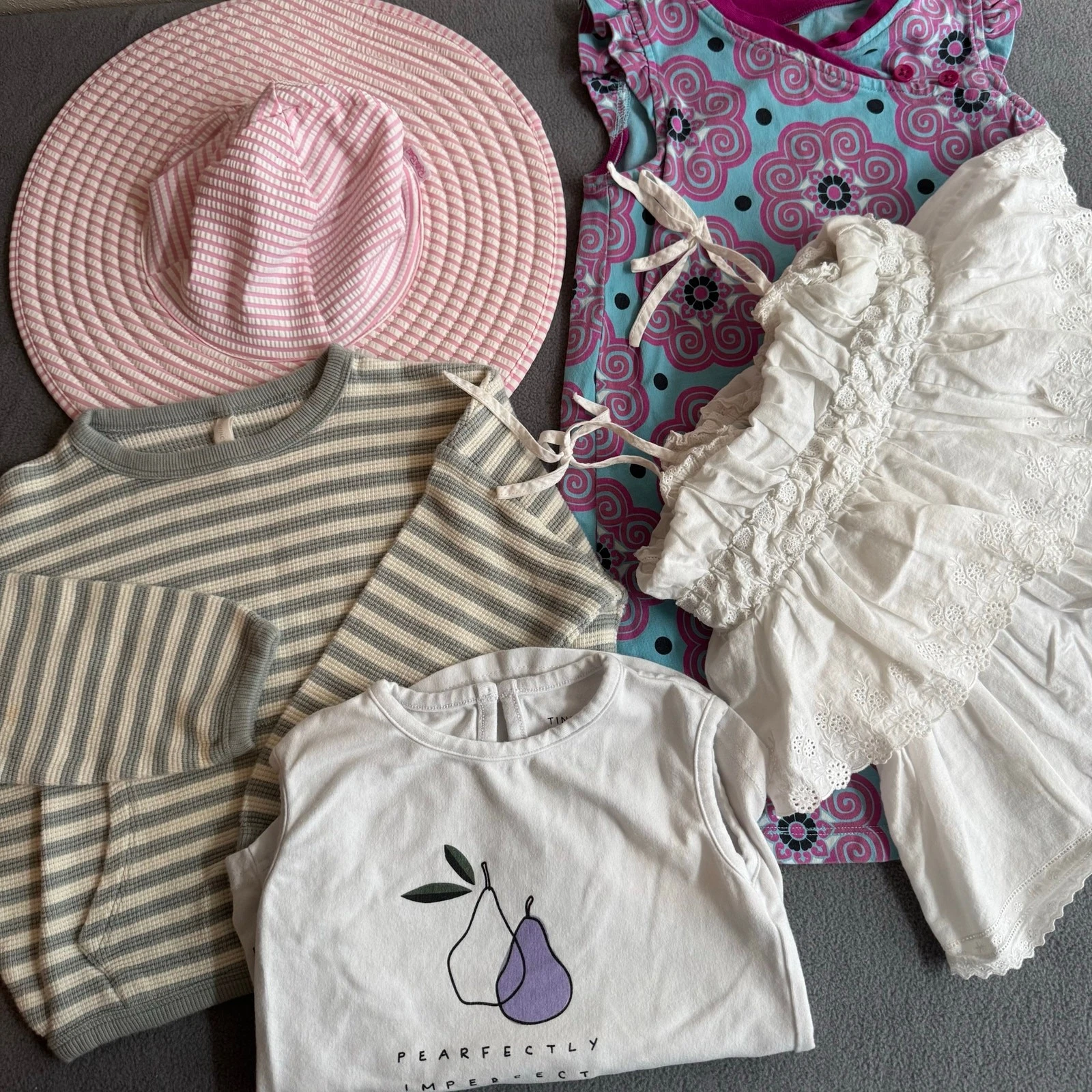LOT Kids Girls Spring Summer High End Clothing 2T-4T Tea Quincy Mae Tiny Tribe
