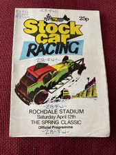 F1 Stockcars Rochdale 1980 Programme