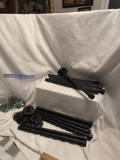 Industrial Black Iron Pipe Shelf Brackets for 11.75 Inch shelf lot of 12