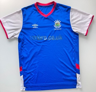 LINFIELD FC Nordirland NIFL 2021 2022 Umbro Home Shirt Trikot Large L  07/10