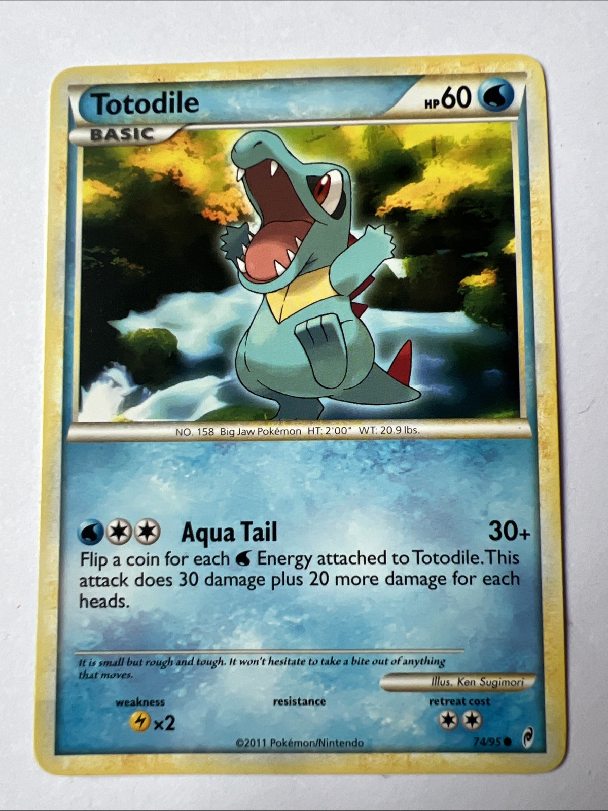 Pokémon TCG Totodile Call of Legends 74/95 Regular Common Non Holo - LP/NM